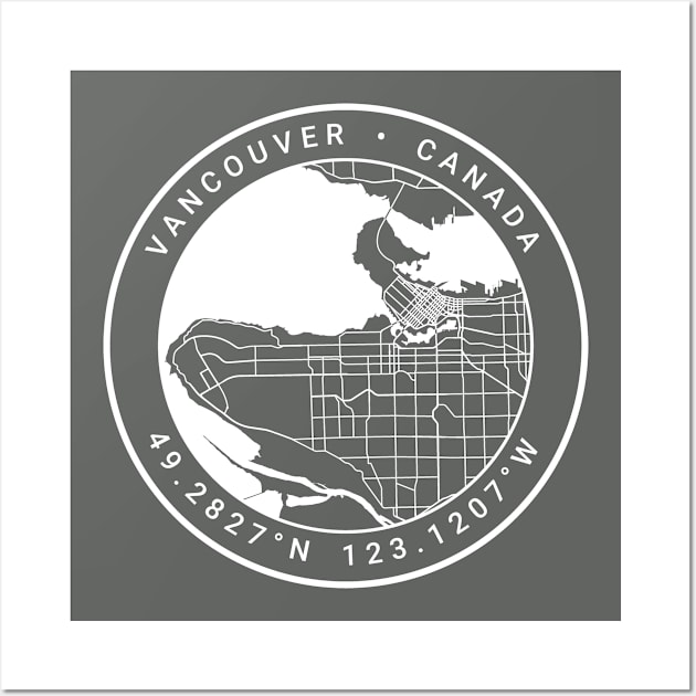 Vancouver Map Wall Art by Ryan-Cox